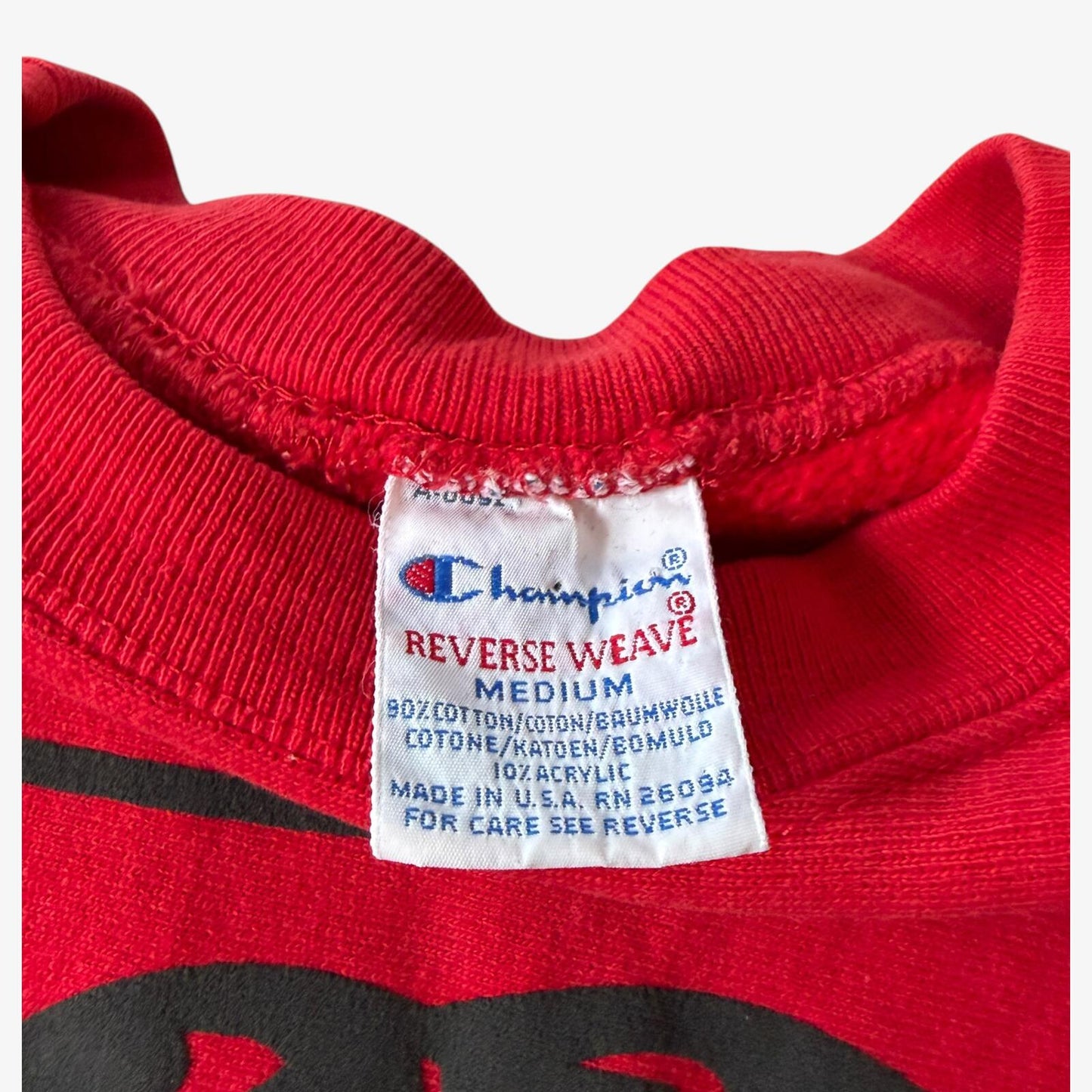 Vintage 90s Devil Jesus Champion Crewneck Sweatshirt