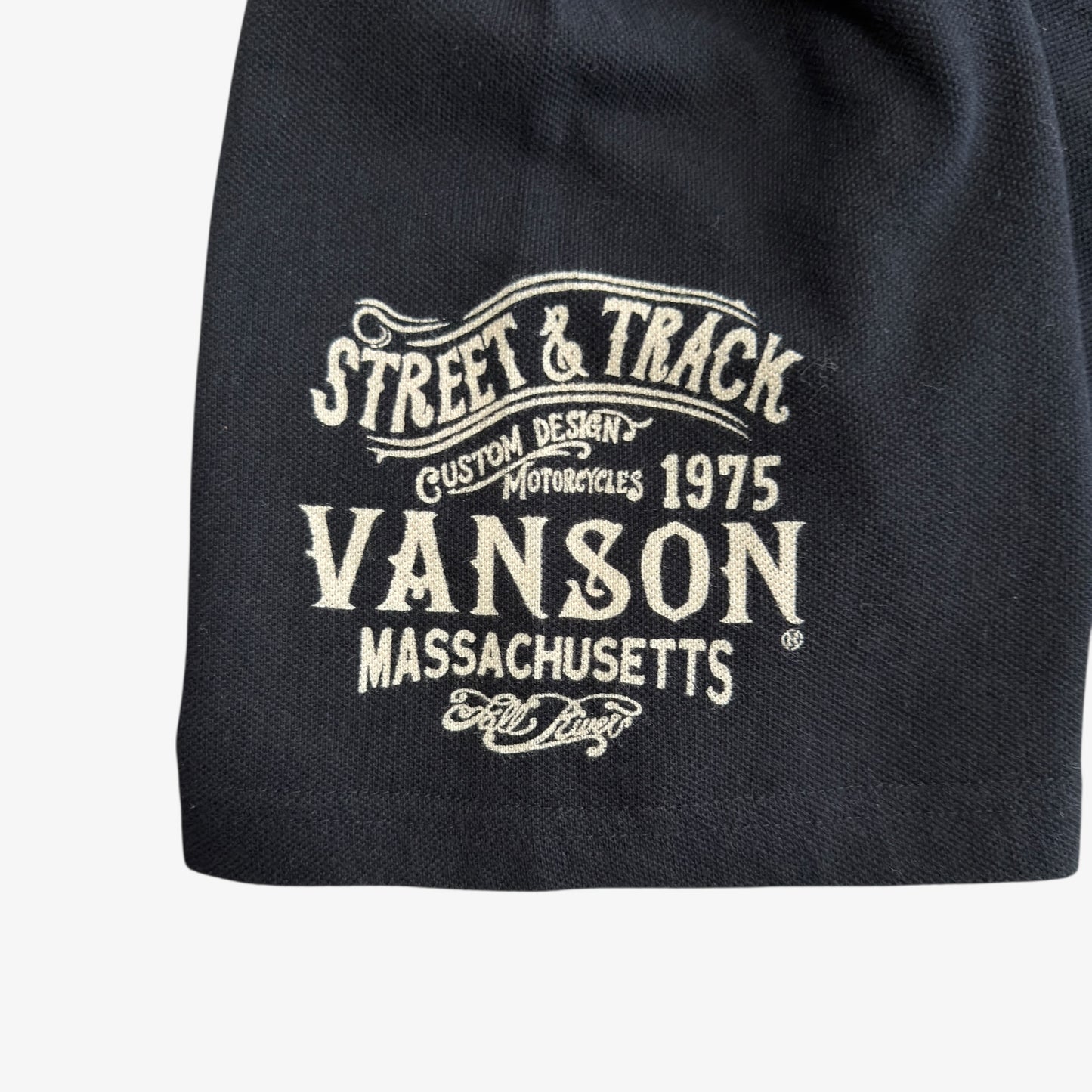 Vanson Leathers Wing Embroidered Polo Shirt