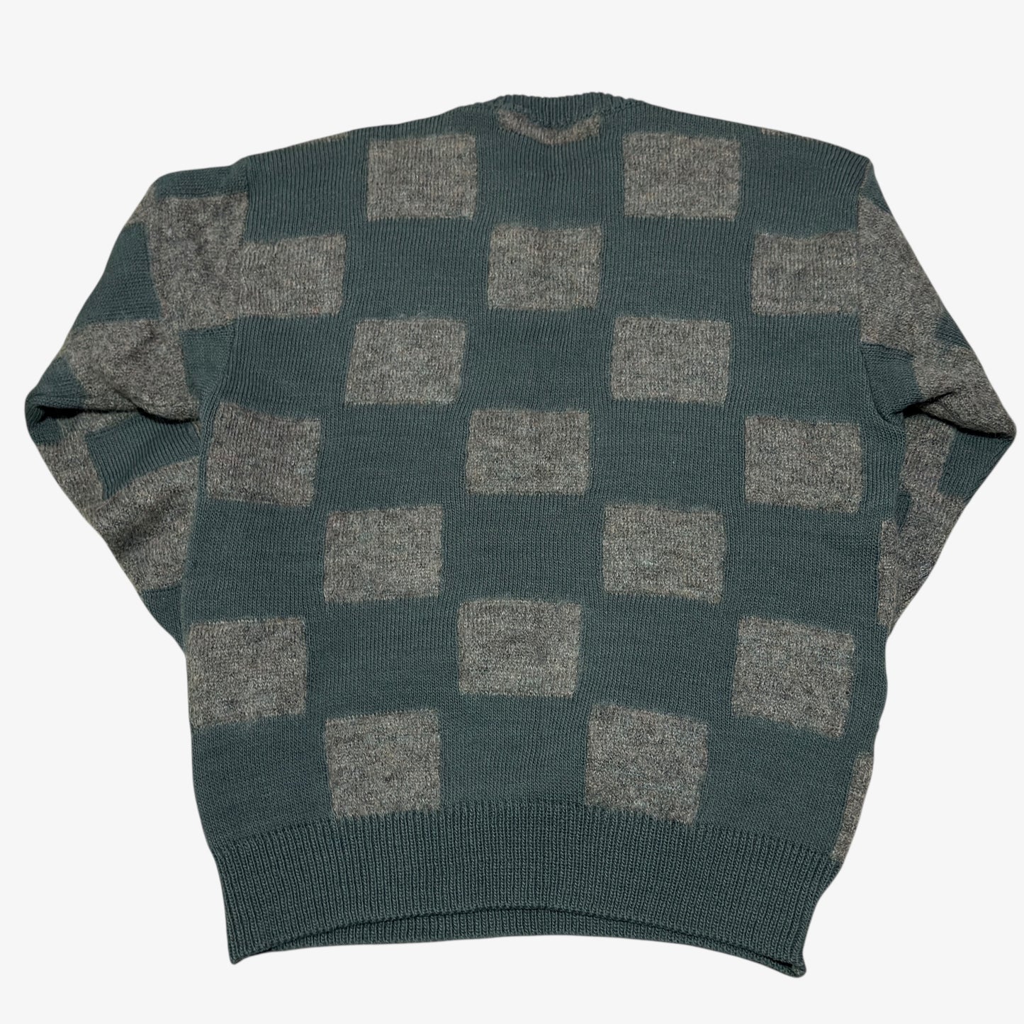 Yves Saint Laurent Wool Checkerboard Sweater