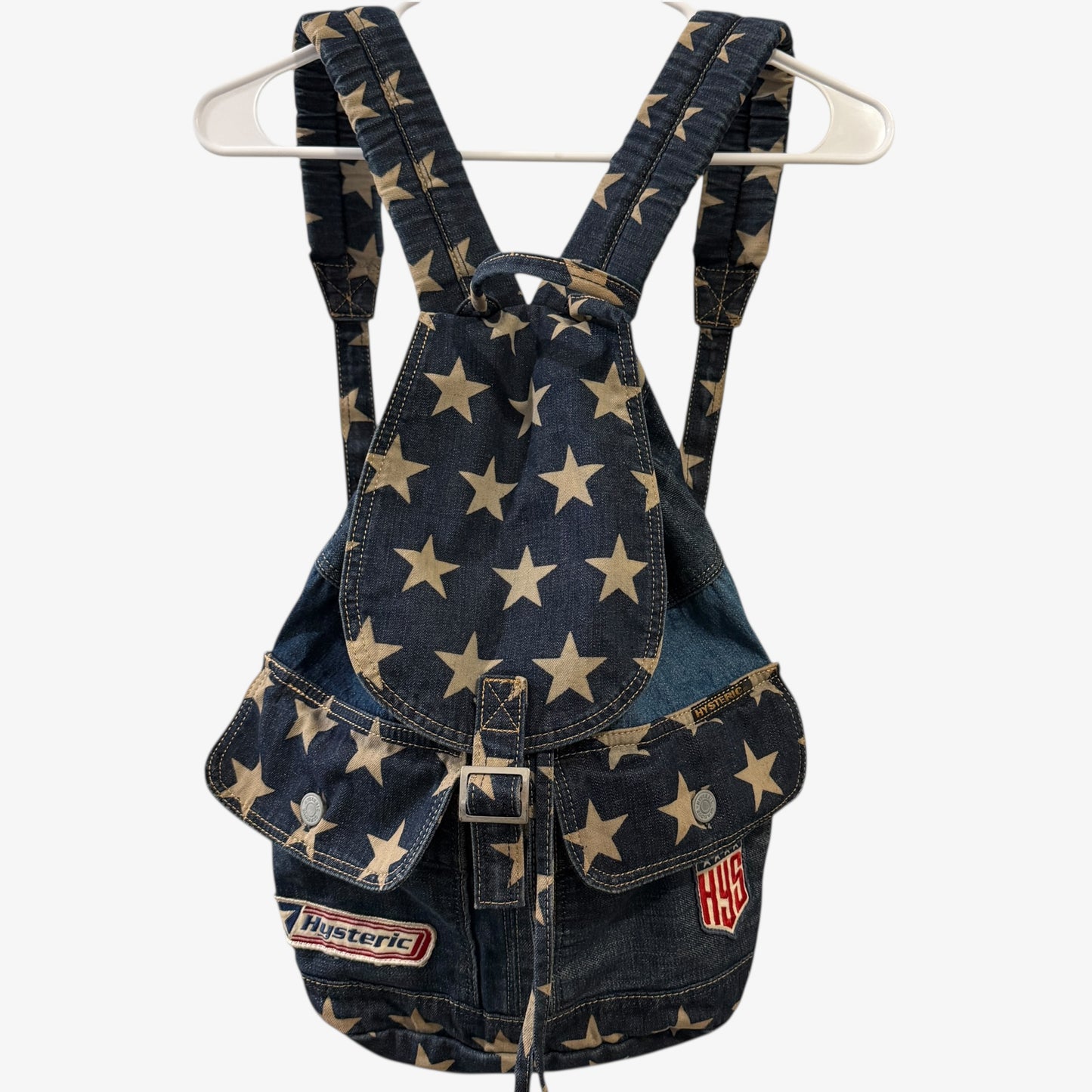 1990s Hysteric Glamour Star Denim Backpack