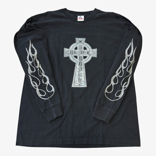 1990s Black Sabbath Cross Flames Long Sleeve Tee