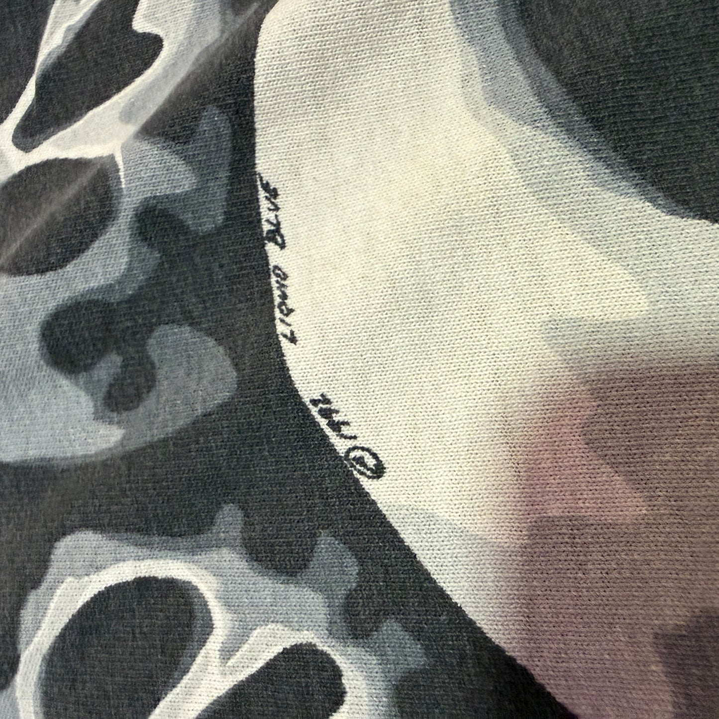1992 Liquid Blue Chris Pinkerton Skull Graphic T Shirt