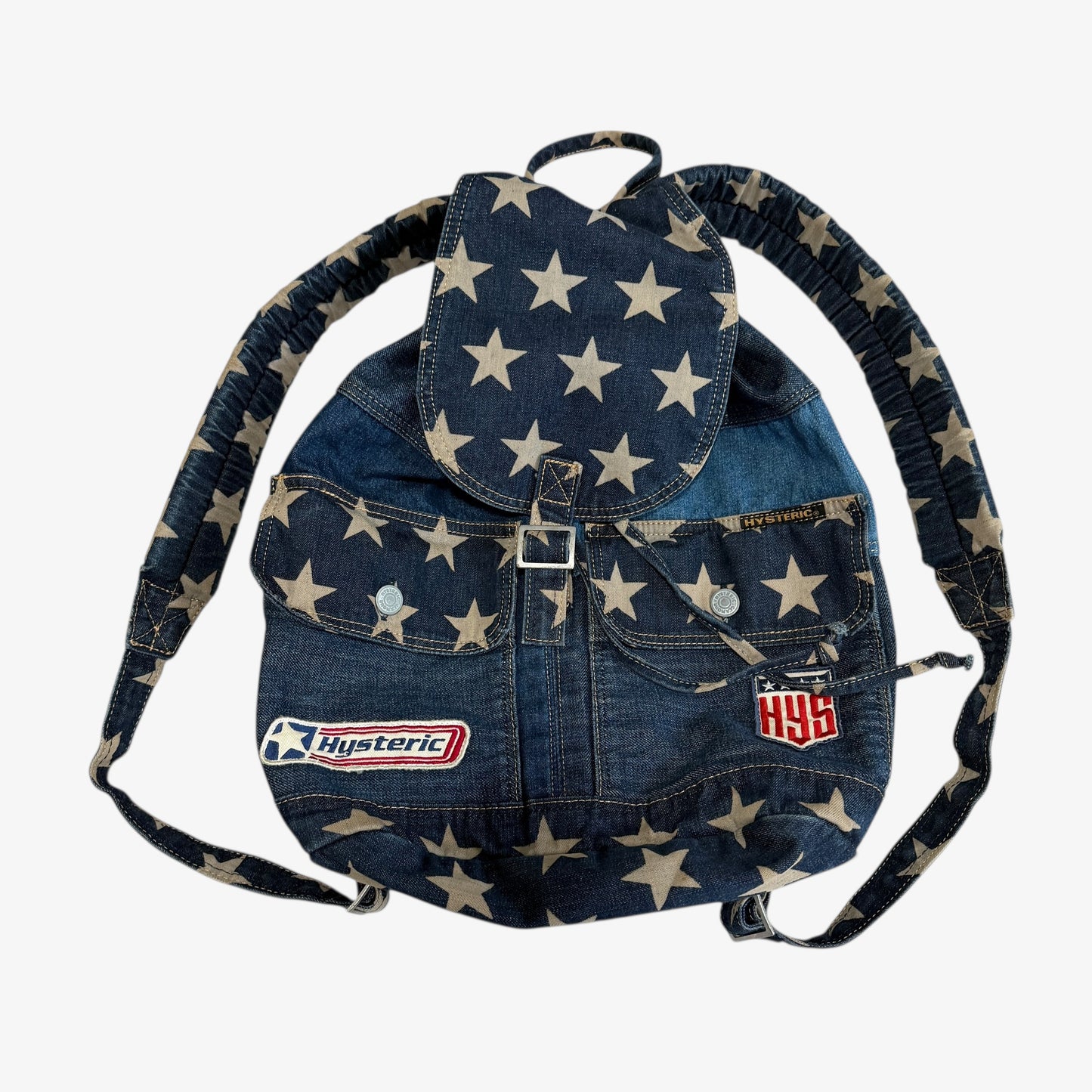 1990s Hysteric Glamour Star Denim Backpack