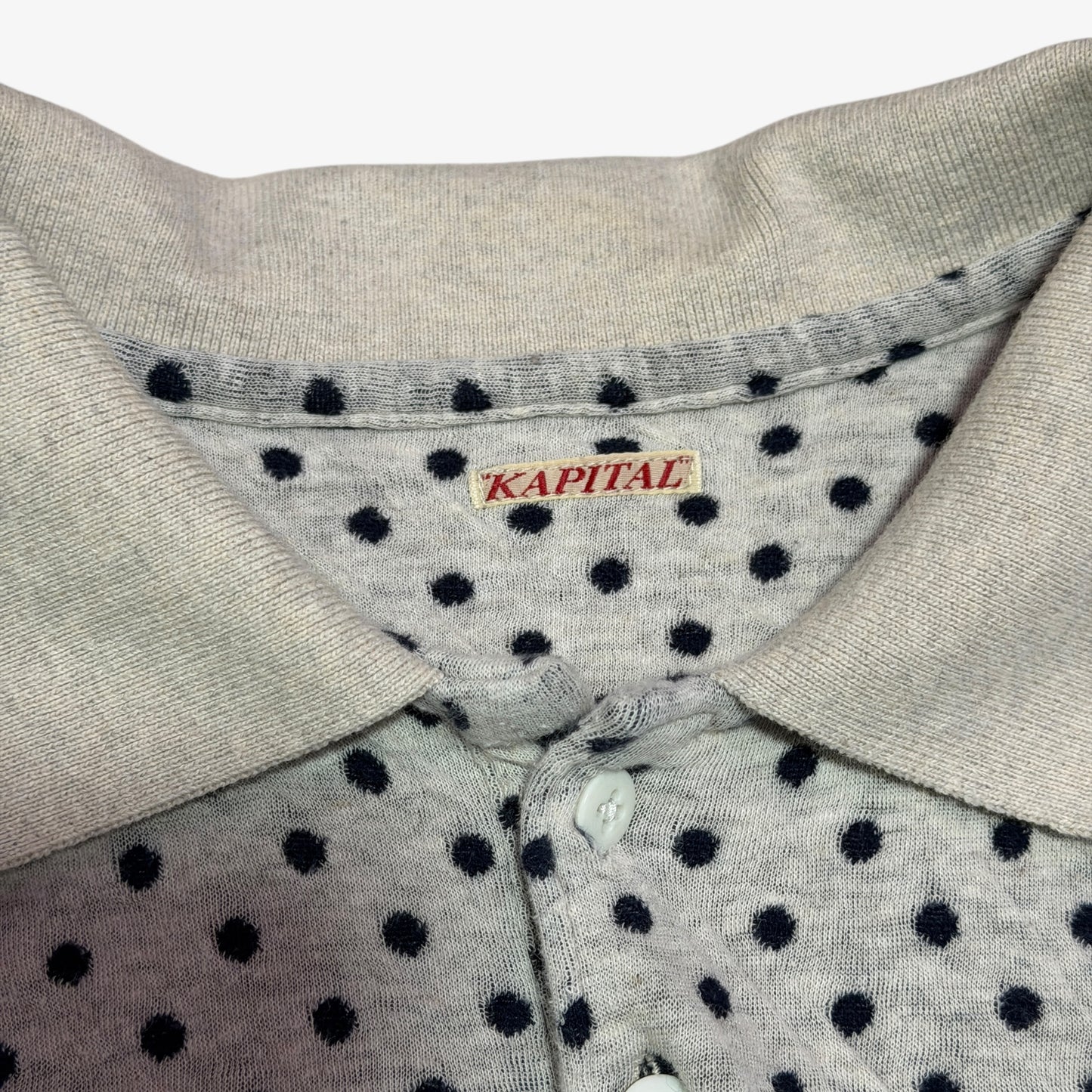 Kapital Scuba Polka Dot Polo Shirt