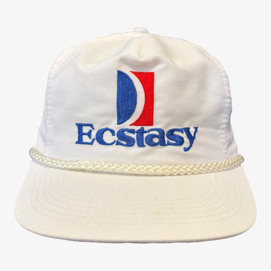 Ecstasy Carnival Cruise Vintage Snapback Hat White