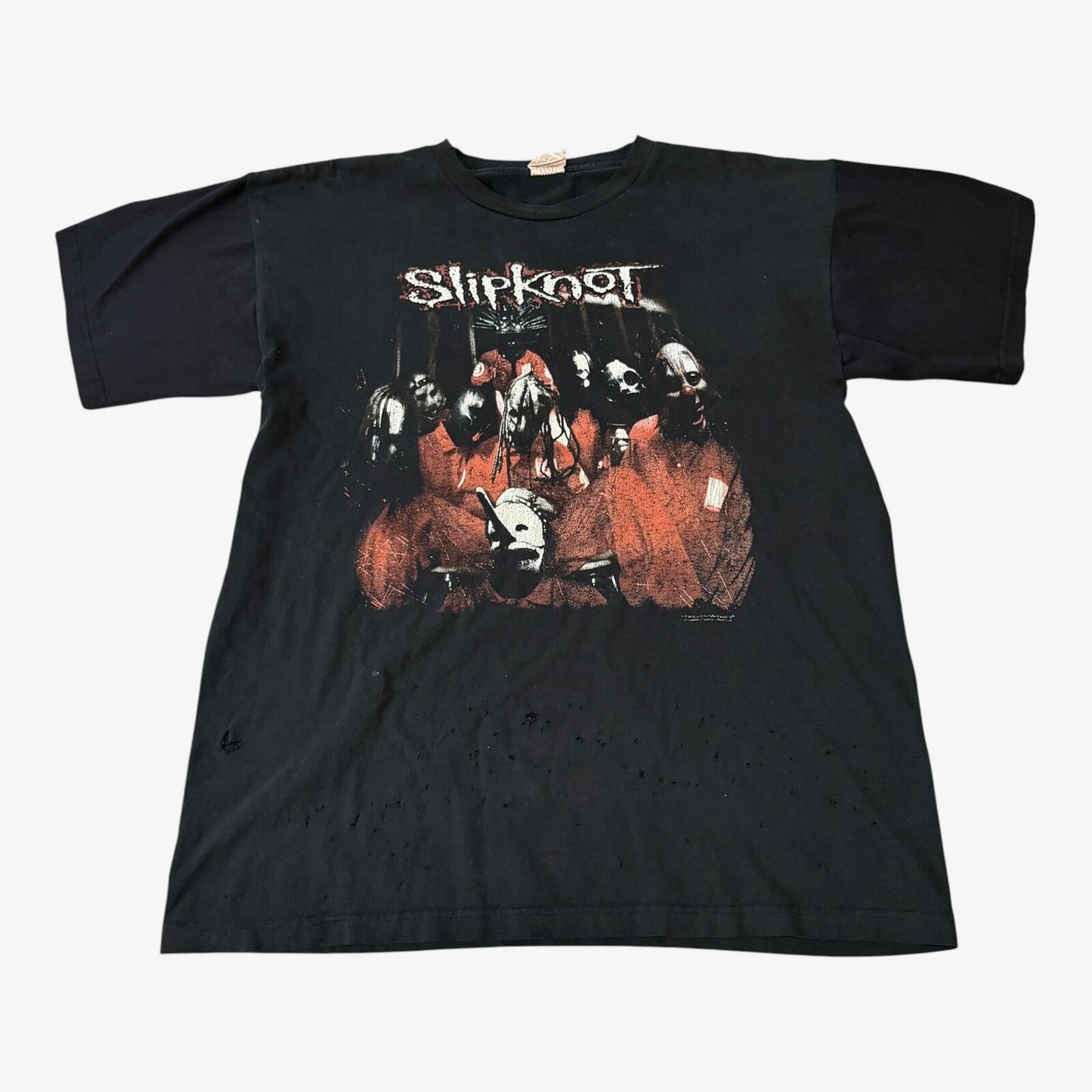 Vintage 1999 Slipknot Self Titled Blue Grape Repaired Tee