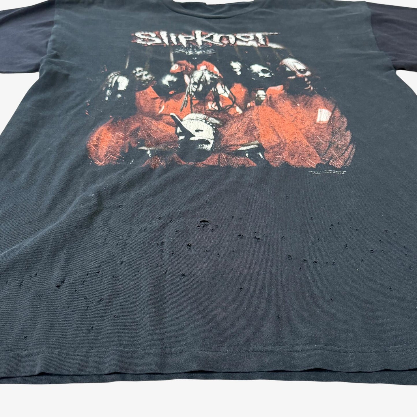 Vintage 1999 Slipknot Self Titled Blue Grape Repaired Tee