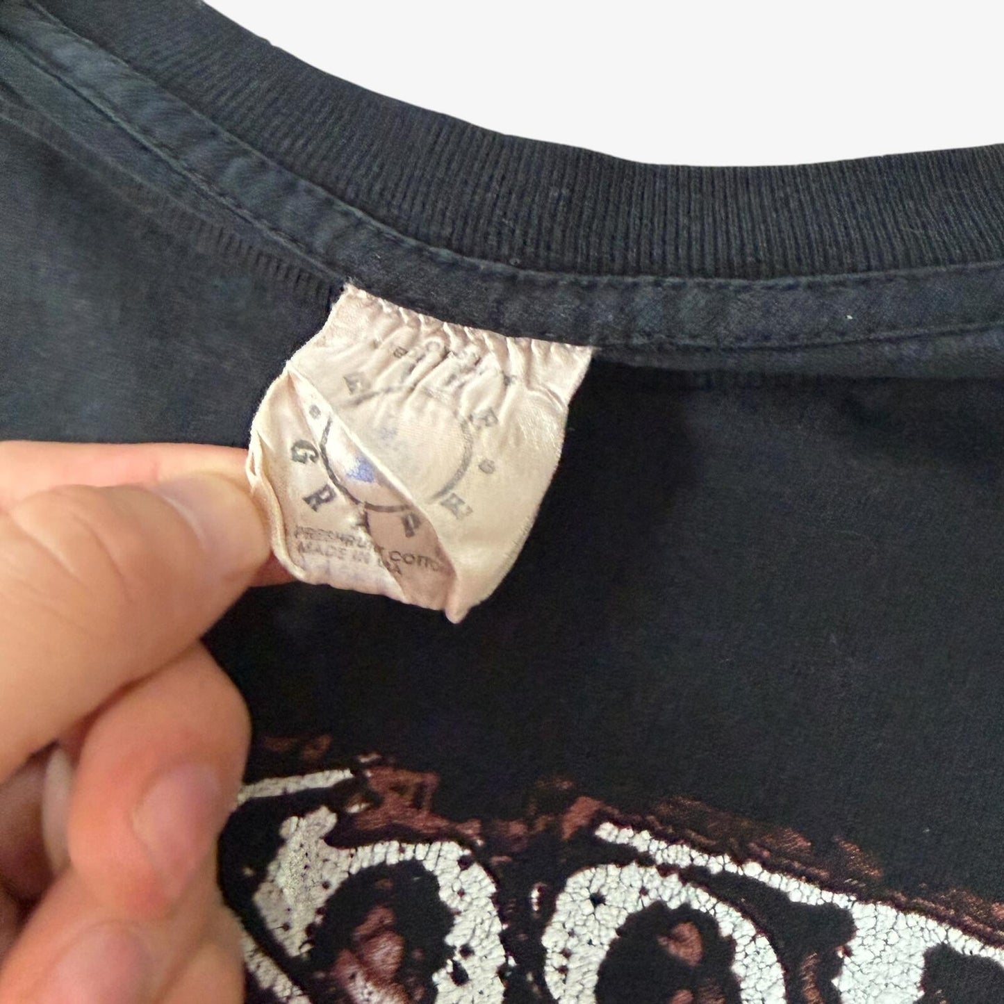 Vintage 1999 Slipknot Self Titled Blue Grape Repaired Tee