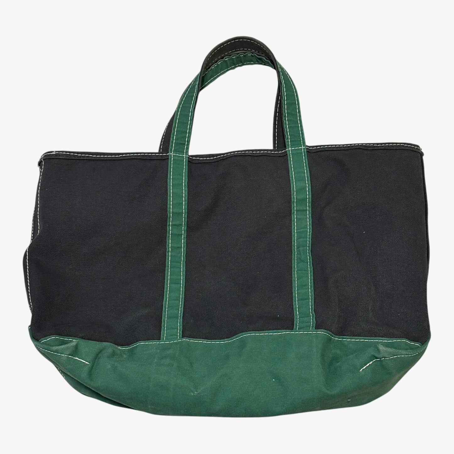 L.L Bean Boat and Tote XL Bag Black Green Vintage