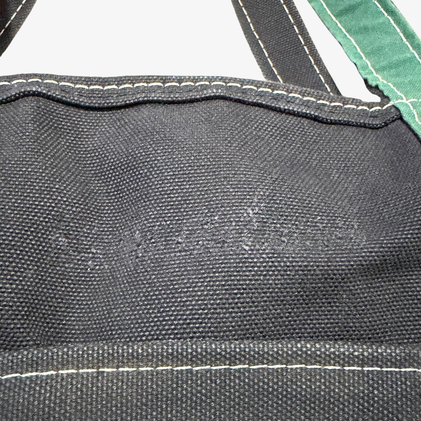 L.L Bean Boat and Tote XL Bag Black Green Vintage