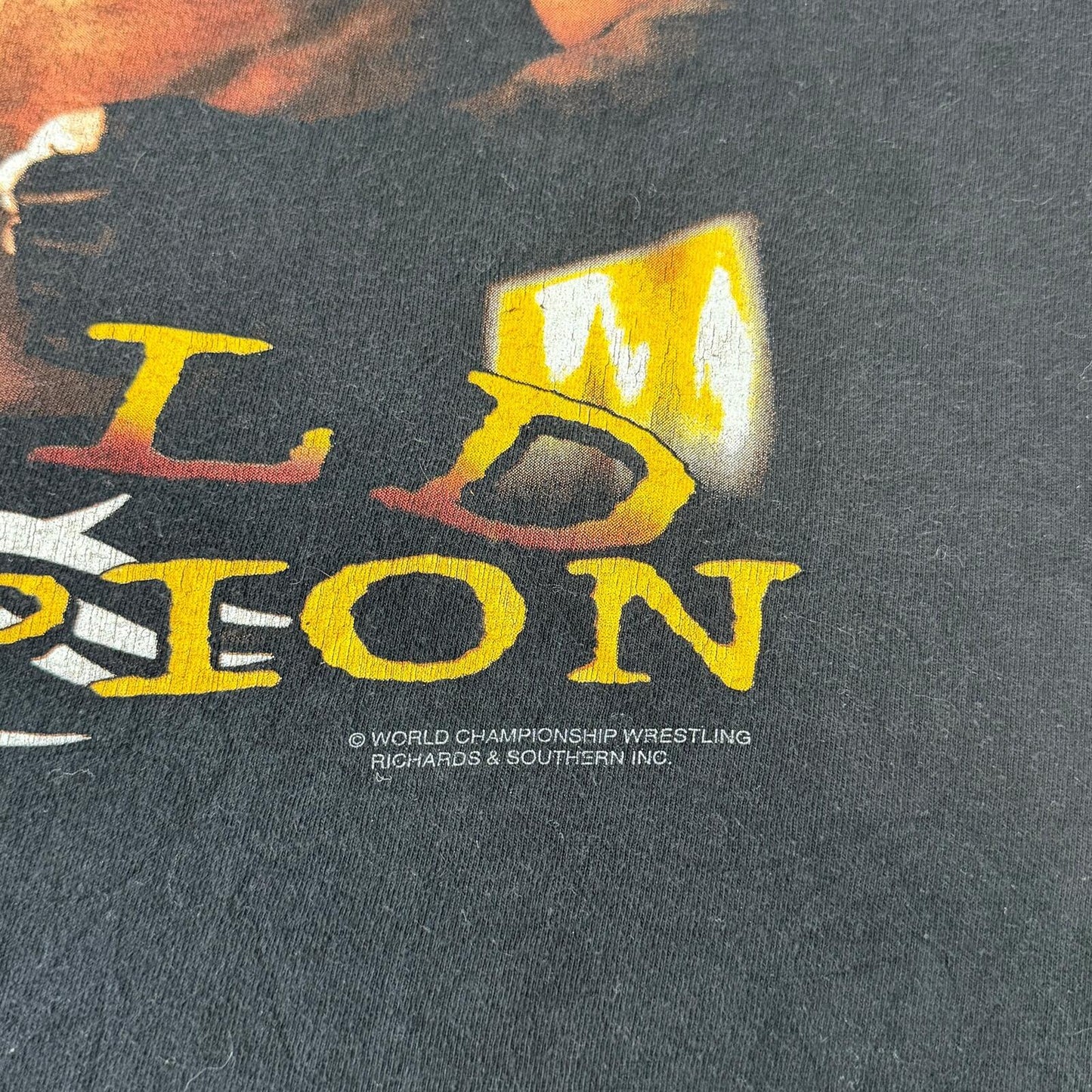 Vintage 90s WCW Goldberg World Champion Cut Off Tee