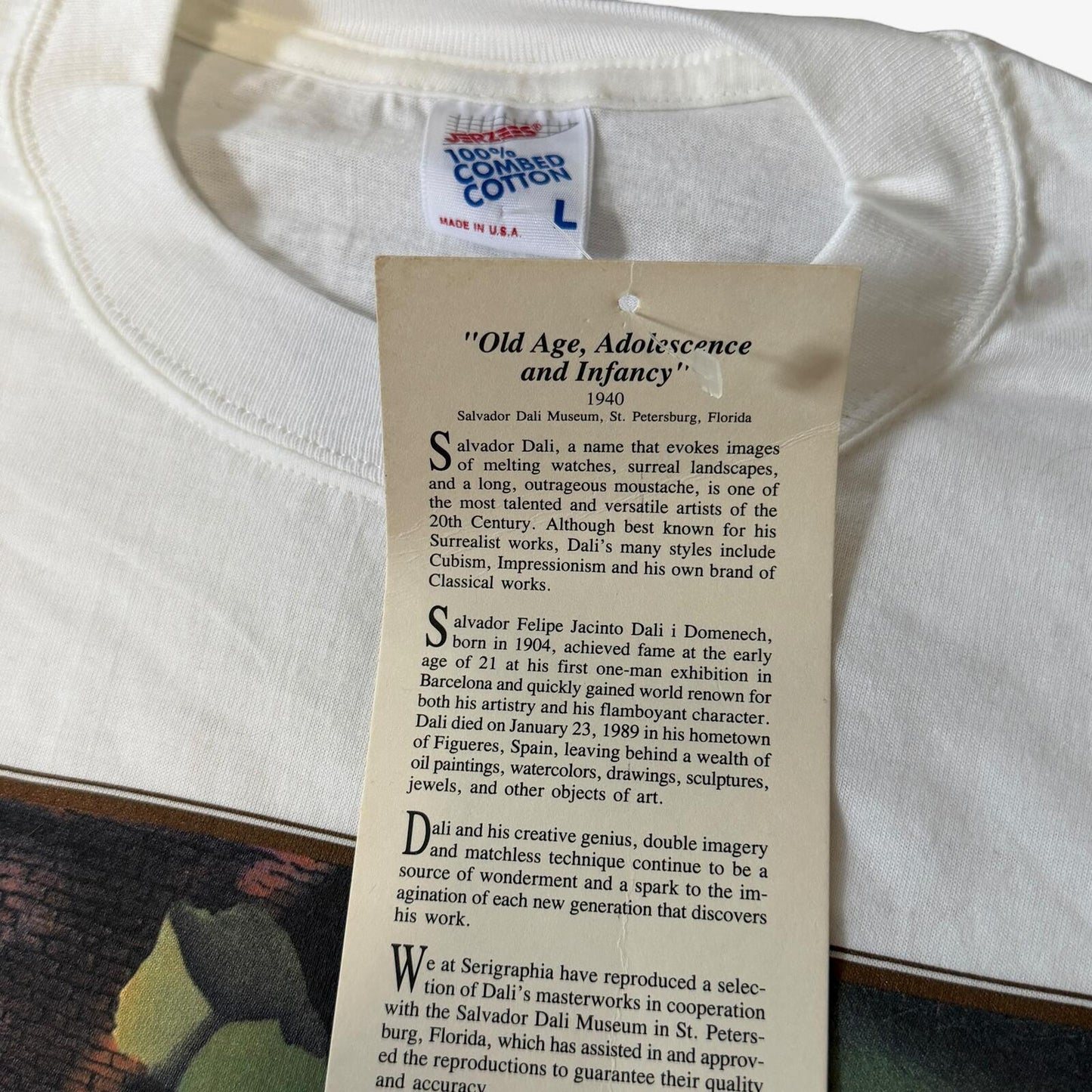 Vintage 90s Salvador Dali St Petersburg Art Museum Tee