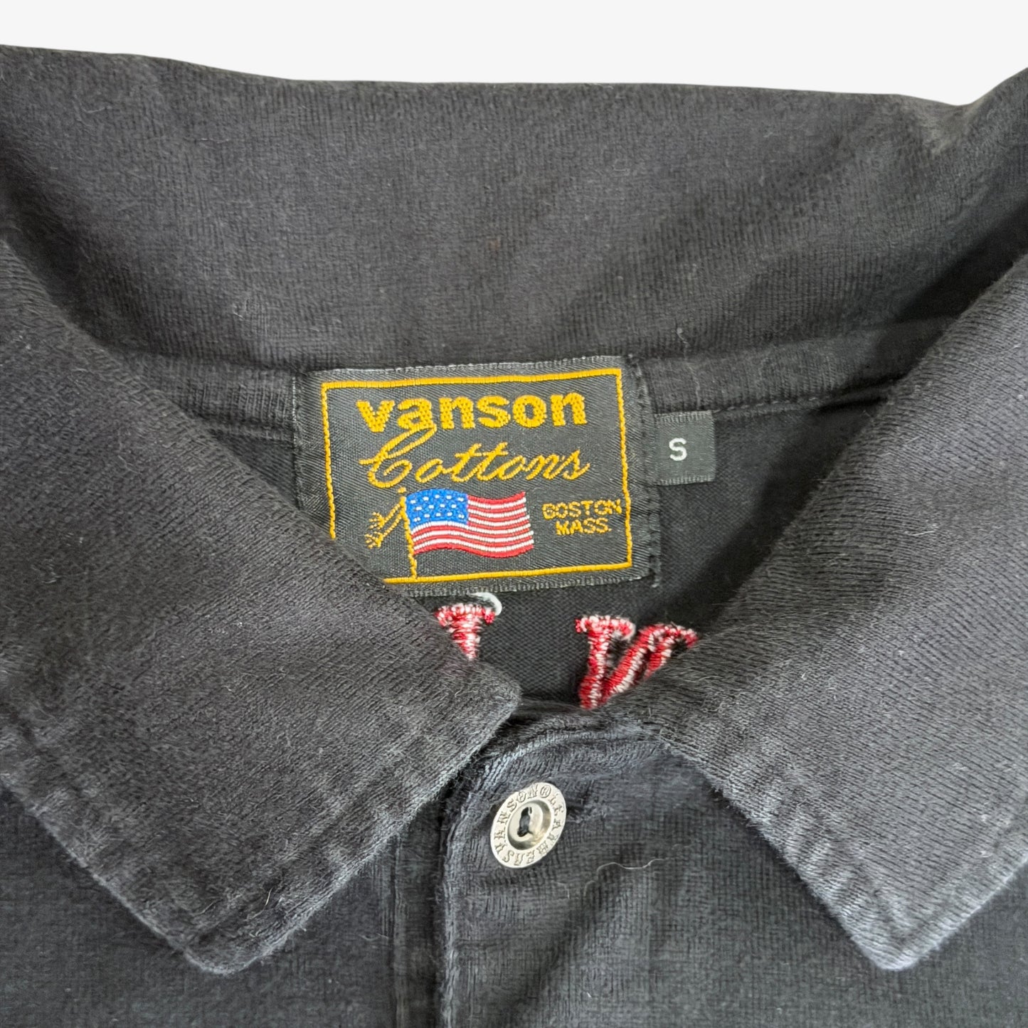 Vanson Leathers Eagle Embroidered Polo Shirt